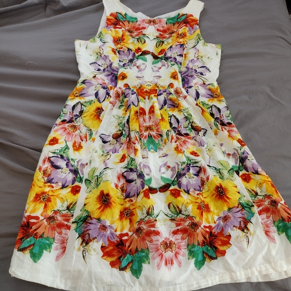 Robbie Bee Dresses & Skirts - Like New! Robbie Bee Floral Cotton Dress
